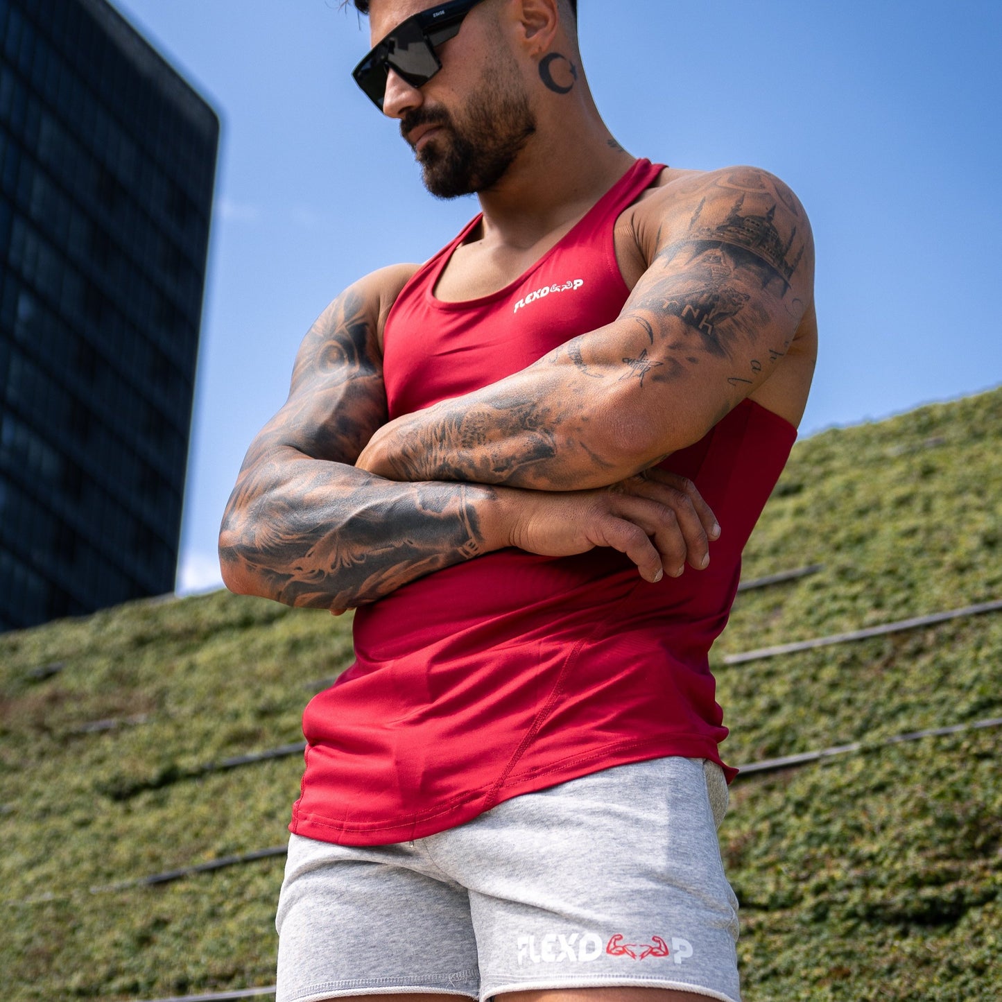 Quick-Dry Performance Stringer - Red