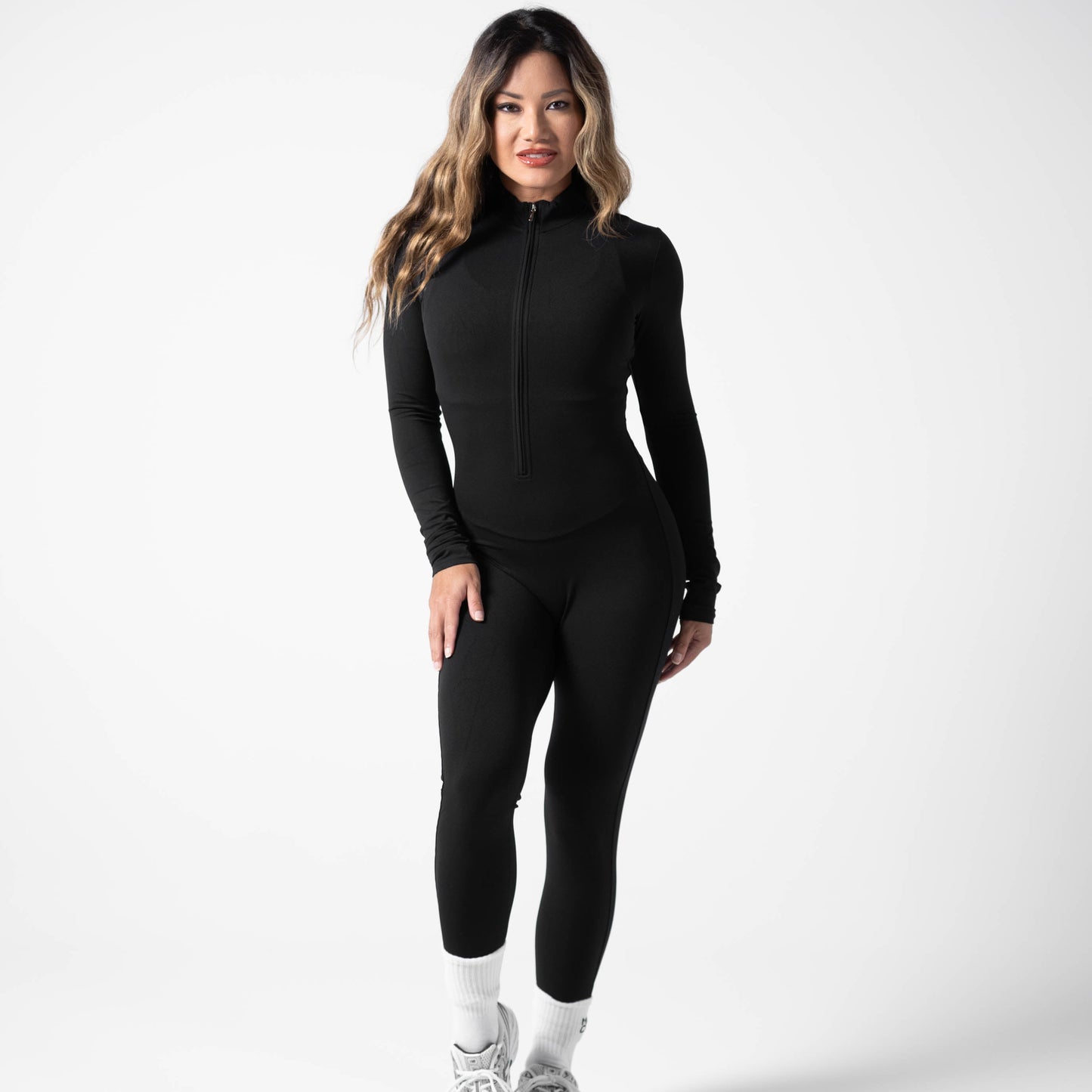 Long Sleeve Jumpsuit - Black