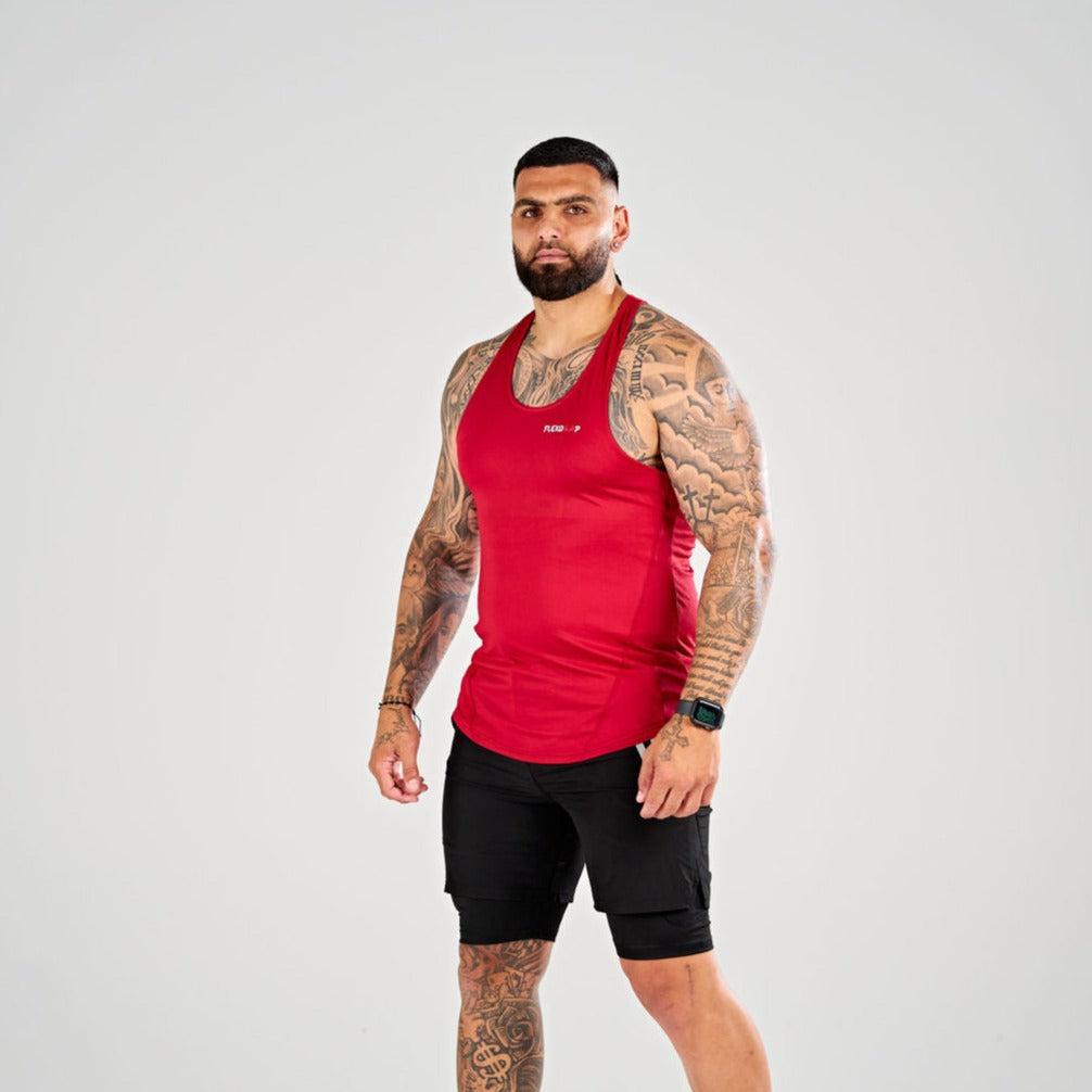 Quick-Dry Performance Stringer - Red