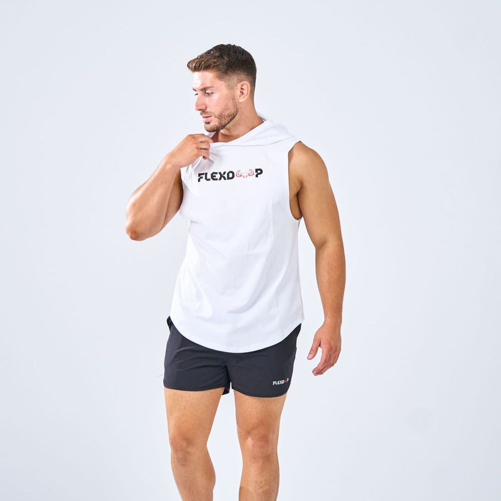Hoodie Tank - White