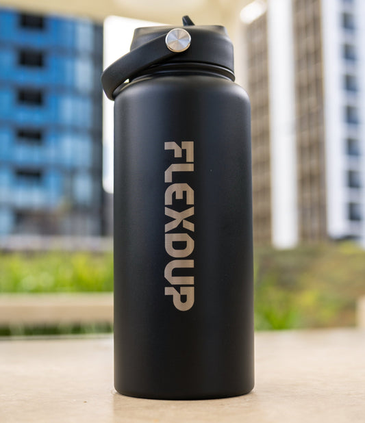 1L Stainless Steel Bottle - Black