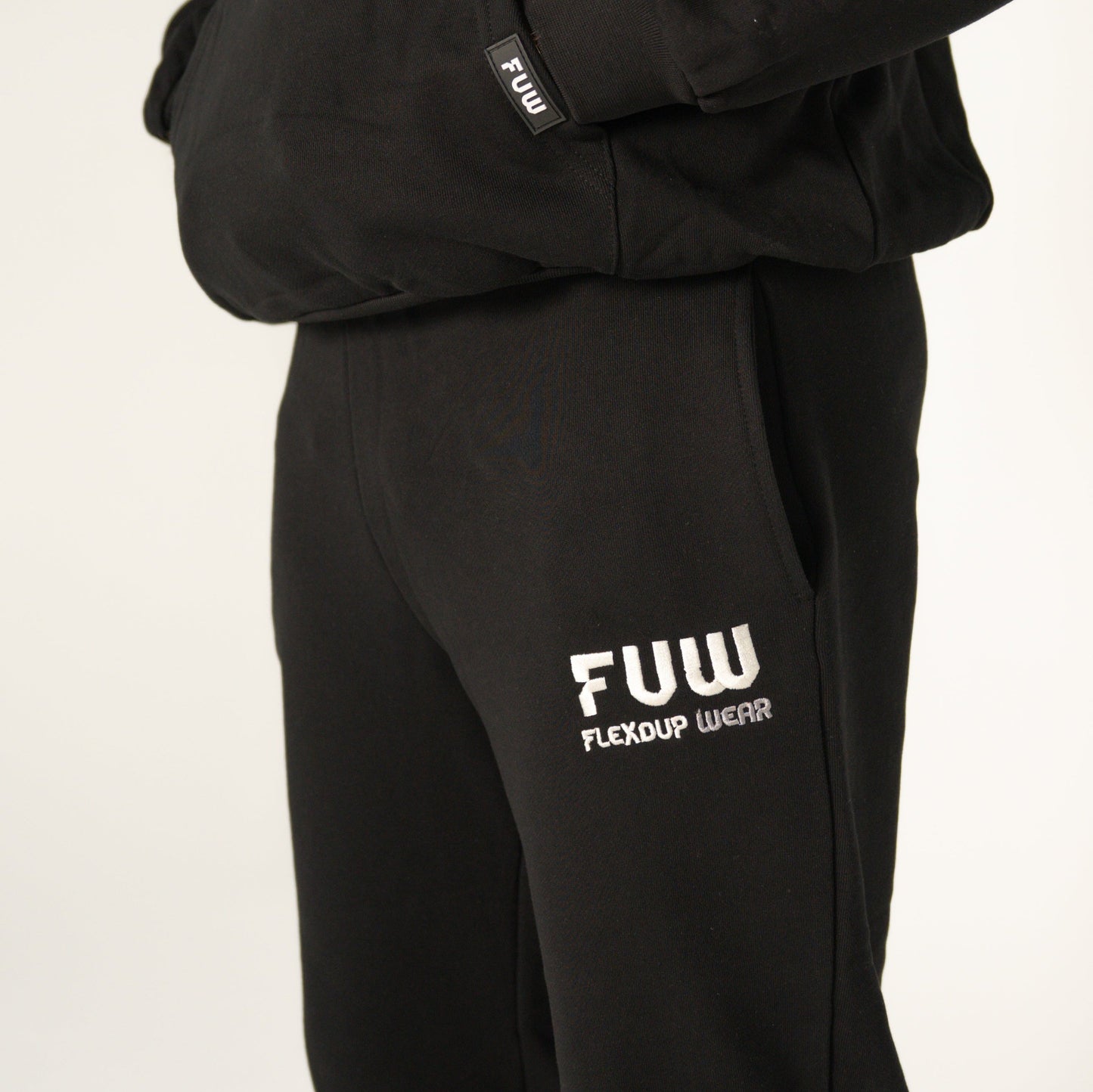 Oversized FUW Street Joggers - Black