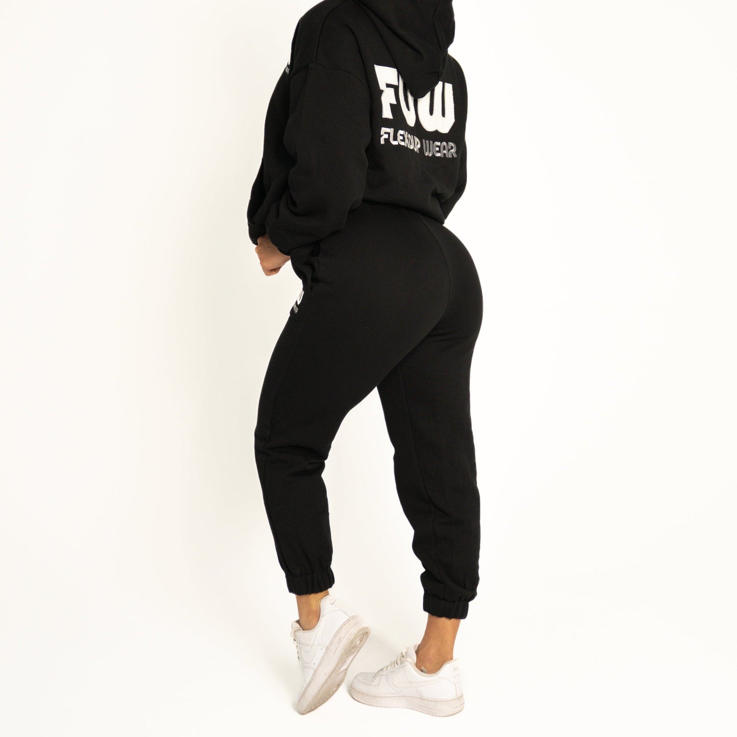 Oversized FUW Street Joggers - Black