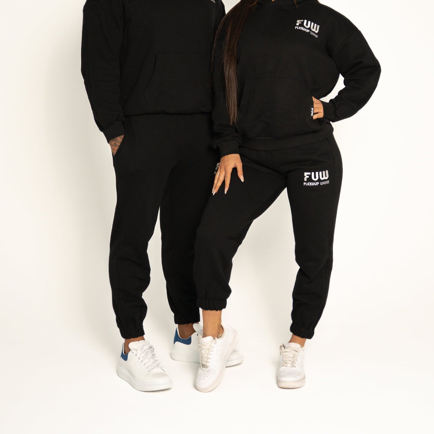 Oversized FUW Street Joggers - Black