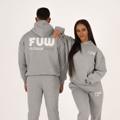 Oversized FUW Street Hoodie - Grey