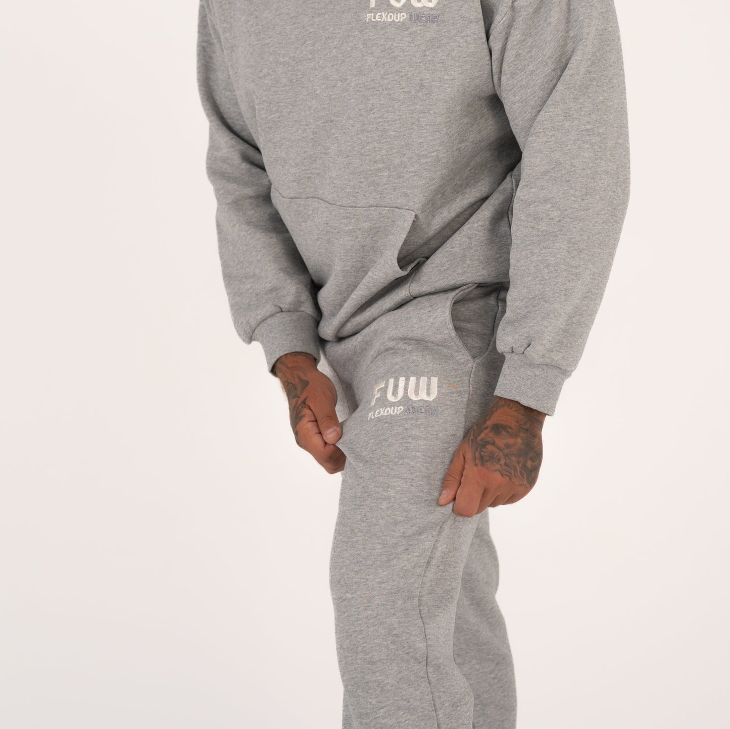 Oversized FUW Street Joggers - Grey