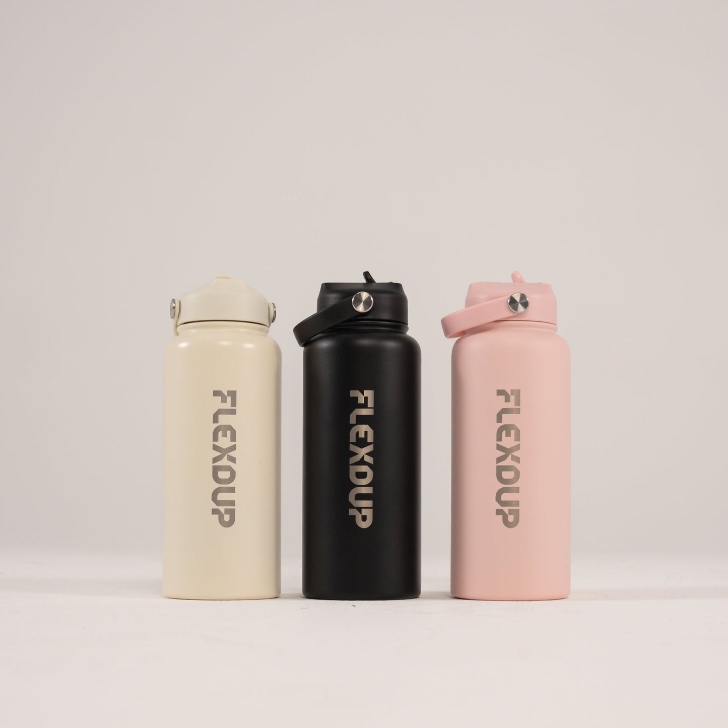 1L Stainless Steel Bottle - White