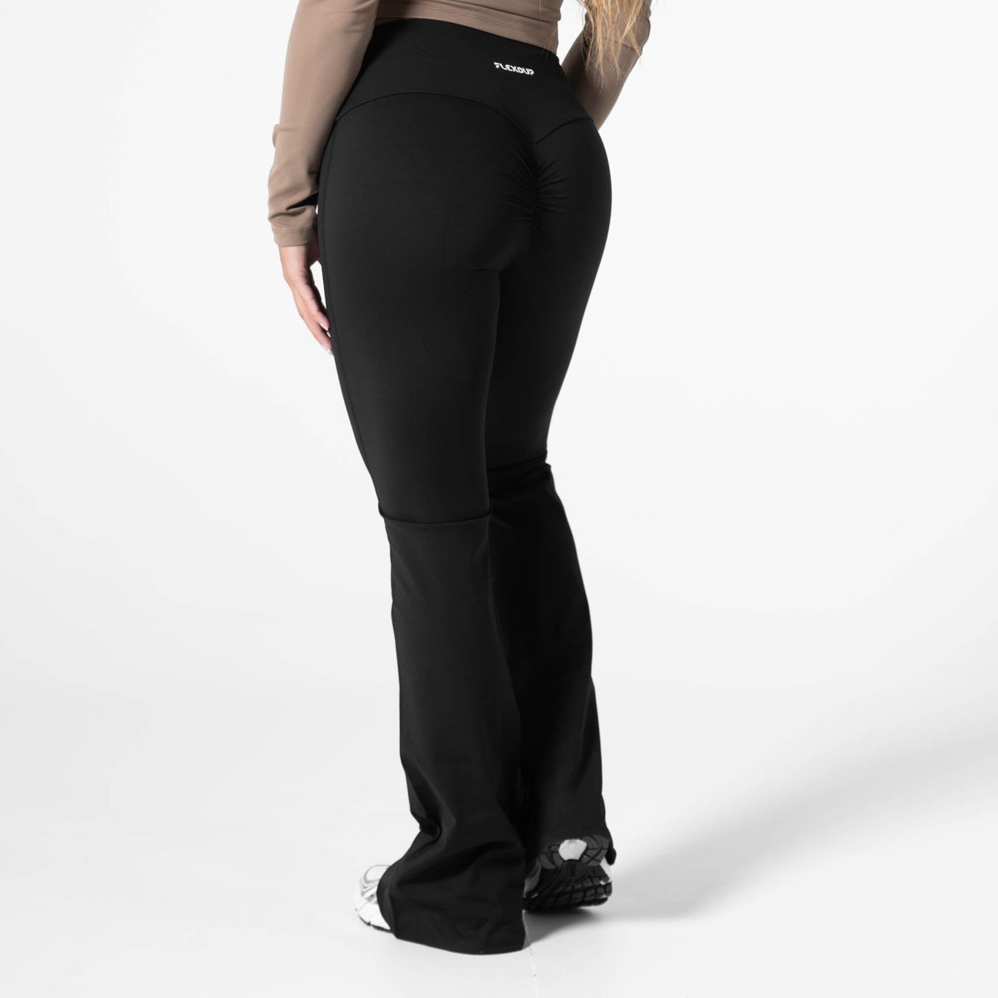 Scrunch Flare Leggings - Black