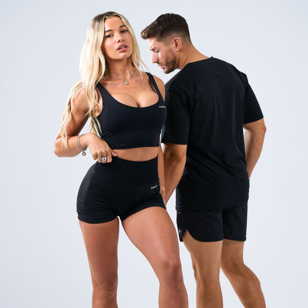 Luxe Performance Gym Shorts - Black