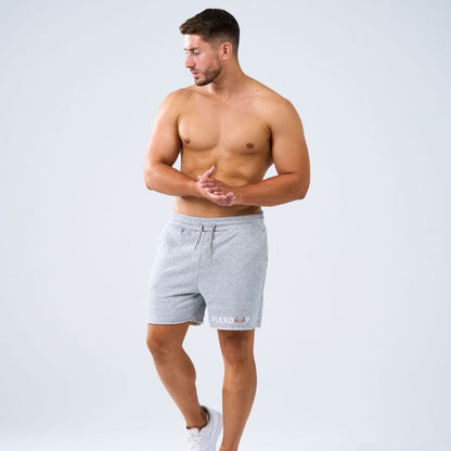 Cut-Roll Bottom Shorts - Grey